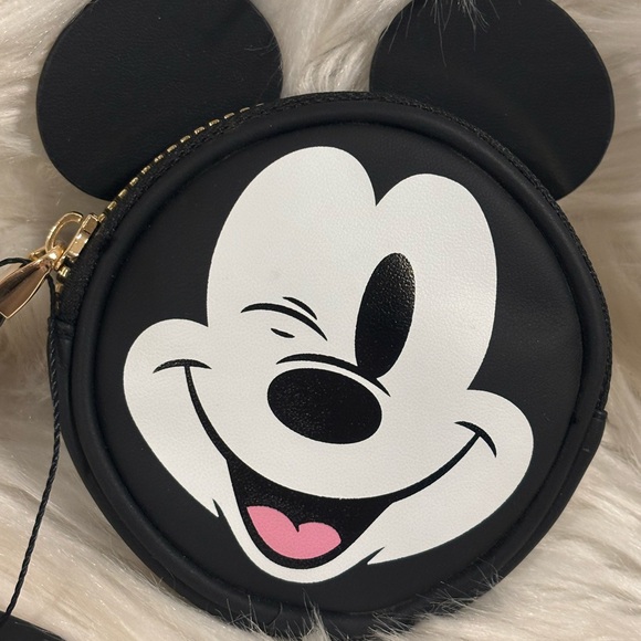 Disney Black and White Mickey Mouse Coin Zippered Pouch - Picture 8 of 8